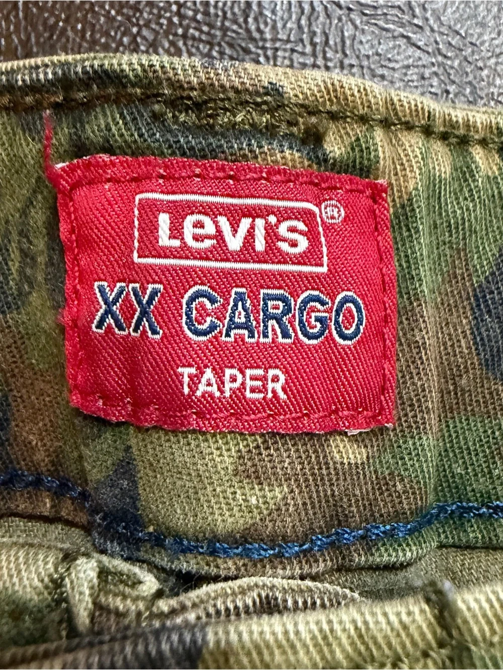 Levi's XX Cargo Taper Pants Camoflauge Sz 32x32